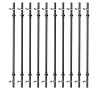 GORILLA SPORTS® Lot Barres - 10 Aérobic, Légères, 130cm, Diamètre 30mm - Musculation, Fitness, Gym