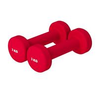 GORILLA SPORTS Lot de 2 haltères Courts en Vinyle 1-10 kg pour Gymnastique, aérobic, Pilates Fitness - Lot de 6 Poids et Couleurs