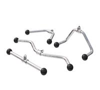 Gorilla Sports Lot de 4 Barres: Barre de tirage - Barre de Traction curl - Barre Biceps et Triceps - Barre rectangulaire - Barre en Forme de V (Y-32+Y-33+Y-35+Y-36)