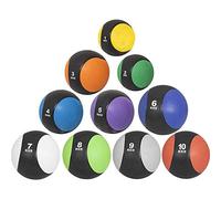 Gorilla Sports® Medecine Ball - Individuel/Ensemble 1/2/ 3/4/5/6/7/8/9/10 kg Poids, Antidérapante - Slamball, Balles de Poids, Musculation, pour Fitness, Gym, Entraînement