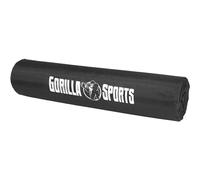 Gorilla Sports® Mousse Barre Musculation - 40 x 8,5 x 3cm, avec Velcro, Noir - Barbell Squat Pad, Coussin Protection, Manchon à Squat, Haltérophilie