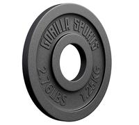 Gorilla Sports® Poids Musculation - Jeu de Disque Olympique 30 kg, Ø 50/51 mm, Disque en Fonte, Bords Arrondis - Haltere Musculation, Sport Maison, Accessoire