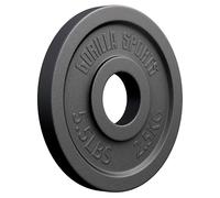 Gorilla Sports® Poids Musculation - Jeu de Disque Olympique 30 kg, Ø 50/51 mm, Disque en Fonte, Bords Arrondis - Haltere Musculation, Sport Maison, Accessoire
