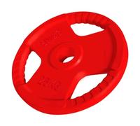 GORILLA SPORTS® Poids Musculation Olympique - Disque Simple 1,25-25kg ou Set de 30kg, Tri-Grip, Ø 50/51mm, Fonte, Caoutchouc - Disque Musculation Olympique, Matériel de Fitness