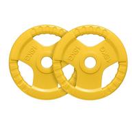 GORILLA SPORTS® Poids Musculation Olympique - Disque Simple 1,25-25kg ou Set de 30kg, Tri-Grip, Ø 50/51mm, Fonte, Caoutchouc - Disque Musculation Olympique, Matériel de Fitness