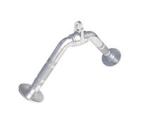 GORILLA SPORTS® Poignée en V triceps 25 cm, pivotante, chromée, 200 kg | Prises moletées ergonomiques Ø 2,9 cm, poids 2,9 kg, surface 7,5 cm, pour biceps, triceps et machines à câble