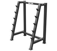 GORILLA SPORTS® Rack de Rangement Musculation - pour Barres Longues, 84x57x104 cm, Charge Max. 100 kg/Étagère, Noir/Blanc - Support Haltères, Squat, Repose-Barre, Sport, Gym, Fitness (Noir)