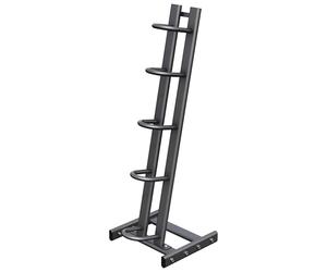 Gorilla Sports® Rack de Rangement pour 5 médecine-Balls, Max. 100 kg | Rangement vertical en acier, 10 supports pour balles de 1 à 5 kg, dimensions 45,5 x 41,5 x 129 cm, noir et rouge, sans balles