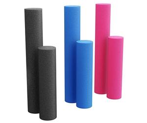 GORILLA SPORTS® Rouleau Pilates - 60x15/90x15cm, Polyéthylène Mousse EPE, Légèreté, Durable, Doux, Stable, Résistant à l'Eau - Massage, Foam Roller, Fitness, Sport Maison, Yoga
