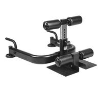 Gorilla Sports® Sissy Squat Machine, Réglable, Multifonction, 150 kg, Noir | Coussin Mollets Réglable 36-52 cm, Plaque Antidérapante, Poignées de Pompes; Appareil pour Quadriceps, Jambes, Abdominaux