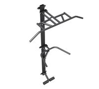 GORILLA SPORTS® Station Traction Dips Murale Pliable 200kg | Station murale : entraînement 3 en 1 avec tractions, dips et abdos, pliable, jusqu'à 200 kg de charge