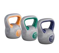 Gorilla Sports® Stylish Haltère kettlebell Poids de 2 à 20 kg Haltère de remise en forme Vendu à l’unité ou par lot, C : 30 kg (8 kg + 10 kg + 12 kg).