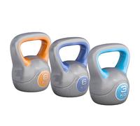 Gorilla Sports® Stylish Haltère kettlebell Poids de 2 à 20 kg Haltère de remise en forme Vendu à l’unité ou par lot, A : 17 kg (3 kg + 6 kg + 8 kg).