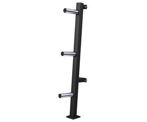 GORILLA SPORTS® Support pour Poids - Mural Montage, Barres Rangement 3 x Ø30mm & 3 x Ø50mm, Charge Max 300kg, Acier - Rack pour Disques d'Haltères, Stockage Plaque Haltère, Équipement Gym, Musculation