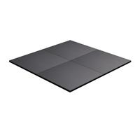 Gorilla Sports® Tapis de Protection - Antidérapant, 100 x 100 x 2 cm ou de Sol 4 pièces 50 x 50 cm, Noir - Tapis de Protection de Sol en Tant Que Tapis de Sol Charge Max. 1000 kg