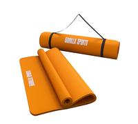 Gorilla Sports - Tapis en mousse pour le sport à domicile - Mixte - Orange190 x 100 x 1.5 cm