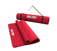 Gorilla Sports - Tapis en mousse pour le sport à domicile - Mixte - Rouge190 x 100 x 1.5 cm