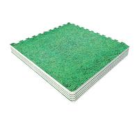Gorilla Sports® Tapis Puzzle de Protection 6 pièces avec 12 Bordures | Dalles de sol 62,5 x 62,5 cm, épaisseur 1,2 cm, pour protéger le sol et amortir les bruits pendant l’entraînement