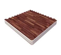 Gorilla Sports® Tapis Puzzle de Protection 6 pièces avec 12 Bordures | Dalles de sol 62,5 x 62,5 cm, épaisseur 1,2 cm, pour protéger le sol et amortir les bruits pendant l’entraînement