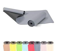GORILLA SPORTS® Tapis Yoga - 180x60x0,6cm, Léger, Antidérapant, TPE, Bicolor au Choix - Sport, Épais Gym Mat, Pilates, Fitness, Exercice, Entraînement, Maison
