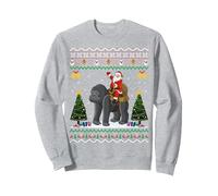 Gorilla Ugly Cadeau de Noël Père Noël sur l'équitation Gorille Sweatshirt