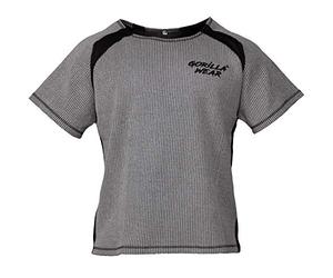 Gorilla Wear Augustine Old School Work Out Top T-Shirt, Gris, m Homme