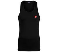 Gorilla Wear Débardeur Stretch Adams - Blanc - Bodybuilding Sport Quotidien - Loisirs - avec Logo imprimé - Léger et Confortable pour Un Mouvement Optimal - en Coton et élasthanne