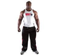 GORILLA WEAR Homme Camiseta de Tirantes Classic Fitness T shirt, Blanc., L EU