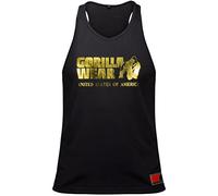 GORILLA WEAR Homme Débardeur de Fitness Classique T shirt, Noir, L EU