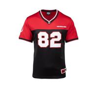 Gorilla Wear Maillot de Football Trenton T-Shirt, Noir/Rouge, 3XL Hommes