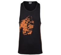 Gorilla Wear Monterey Débardeur de bodybuilding sans manches Old School pour homme, noir/orange, L - XL