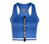 Gorilla Wear Neiro Seamless T-Shirt Haut Crop, Bleu, XS Femme