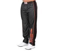 Gorilla Wear Pantalon en Maille Wallace survêtement, Noir/Rouge, S-M Tall Homme