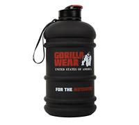 Gorilla Wear - Pichet à eau 2,2 L - Noir - Loisirs Sport Entraînement pour hydratation de l'eau liquide - Entraînement après entraînement avec logo imprimé facile à manipuler