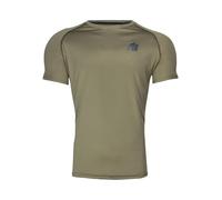 Gorilla Wear T-Shirt de Performance - Noir/Rouge - avec Logo imprimé pour Le Sport, la Vie Quotidienne, Les Loisirs, l'entraînement - Léger et Confortable