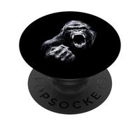 Gorilla Zoo Animal Lover Forest Art Motif Graphique PopSockets PopGrip Adhésif