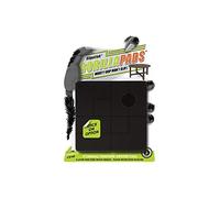 GorillaPad CB140 Lot de 4 Coussinets Antidérapants Protections pour Meubles avec Revêtement de Sol Pré-marqués Plusieurs Tailles Carrées 10,2 cm Noir