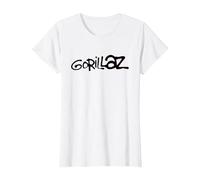 Gorillaz Border Group T-Shirt, Femme, Blanc, XXL
