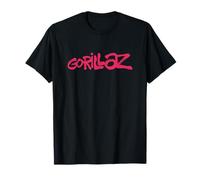 Gorillaz Brush Logo Pink T-Shirt