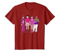 Gorillaz Cracker Island Group T-Shirt, Enfant, Canneberge, 12 Ans