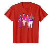 Gorillaz Cracker Island Group T-Shirt, Enfant, Rouge, 10 Ans