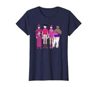 Gorillaz Cracker Island Group T-Shirt, Femme, Bleu Marine, L