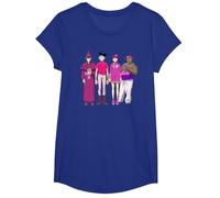 Gorillaz Cracker Island Group T-Shirt, Fille, Bleu Royal, M