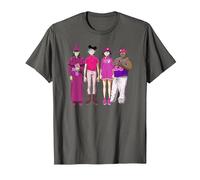 Gorillaz Cracker Island Group T-Shirt, Homme, Asphalte, S
