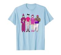 Gorillaz Cracker Island Group T-Shirt, Homme, Bleu Céleste, M