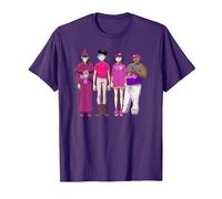 Gorillaz Cracker Island Group T-Shirt, Homme, Violet, S
