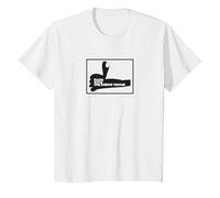 Gorillaz Hand with The Rising Thumb T-Shirt, Enfant, Blanc, 10 Ans
