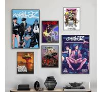 Gorillaz Hip Hop papier Kraft papier blanc affiche Vintage chambre Bar café décor Vintage peinture décorative no frame-10