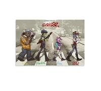 Gorillaz Poster Vintage Groupe Virtuel Musique Couverture pour chambre, Art mural esthétique sur toile, Décoration de chambre à coucher Poster 30 x 45 cm