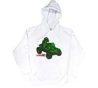 Gorillaz Sweat-Shirt À Capuche Vert Geep Band Logo Nouveau Officiel Unisex Blanc Size XL